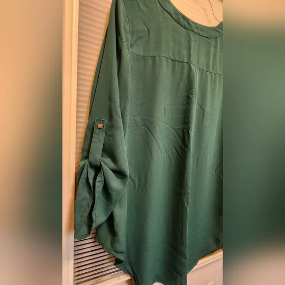 Teal Women's Blouse - Picture 5 of 6